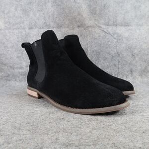 Carlton London Shoes Womens 10 Boots Fashion Chelsea Pull On Black Round Toe CL